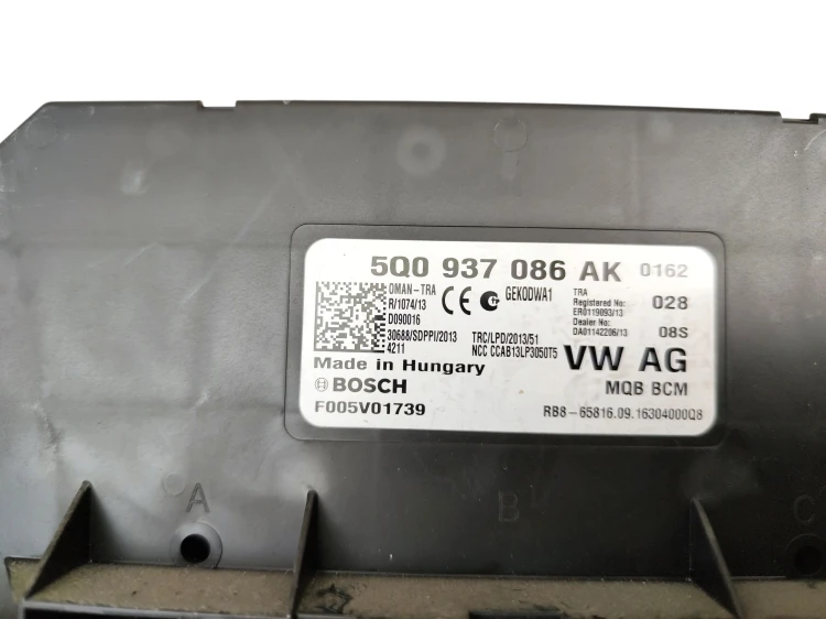 MODUŁ KOMFORTU BCM SKODA OCTAVIA III (2012-2016) 1.6 TDI 110KM 5Q0937086AK