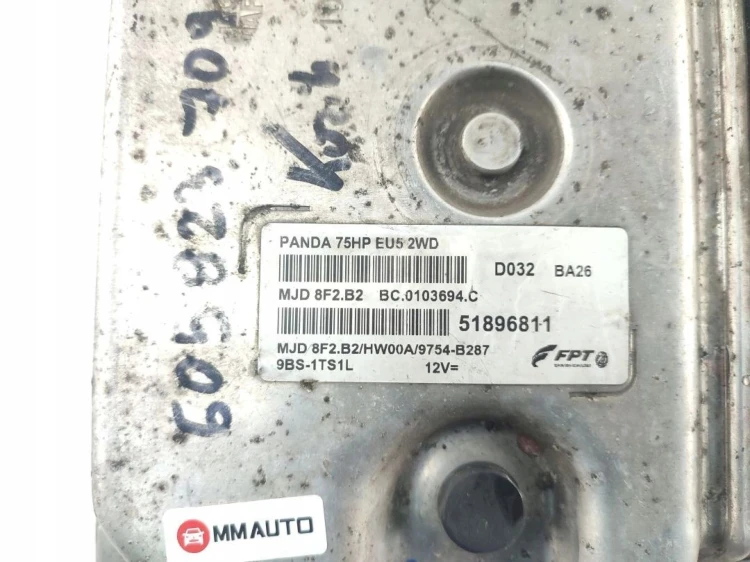 KOMPUTER STEROWNIK SILNIKA FIAT PANDA II LIFT (2010-2012) 1.3 JTD 75KM 5189