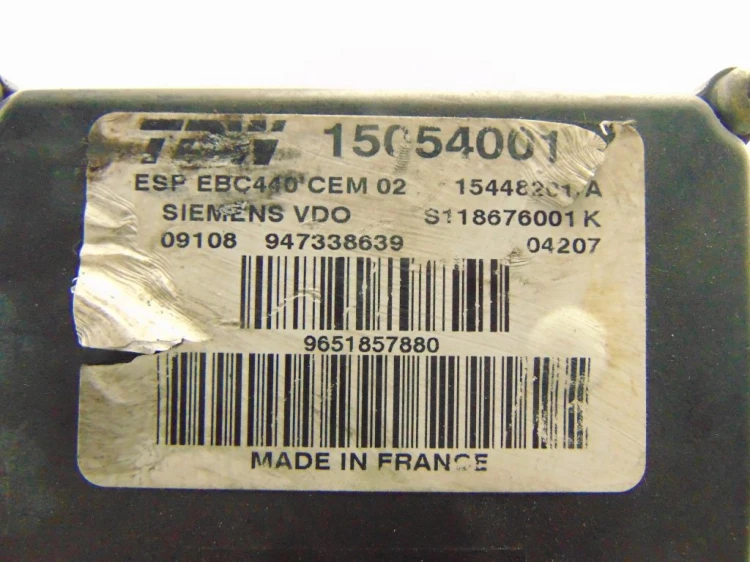 POMPA ABS PEUGEOT 407 (2004-2008) 2.0 HDI 15054001