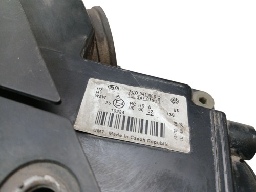 LAMPA LEWY PRZÓD VOLKSWAGEN PASSAT B6 (2005-2010) 2.0 TDI 140KM 3C0941005Q