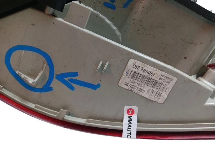 LAMPA LEWY TYŁ PEUGEOT 308 II T9 (2014-2017) 2.0 BlueHDI 150KM 9678093980