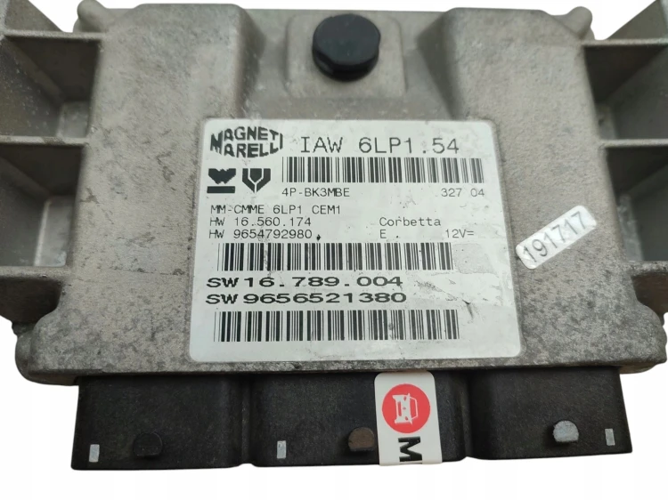 KOMPUTER STEROWNIK SILNIKA PEUGEOT 407 (2004-2008) 2.0 16V 136KM 9656521380