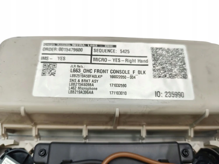 LAMPKA PODSUFITKI LAND ROVER DEFENDER II L663 (2019-) 2.0 SD4 241KM L8B219A