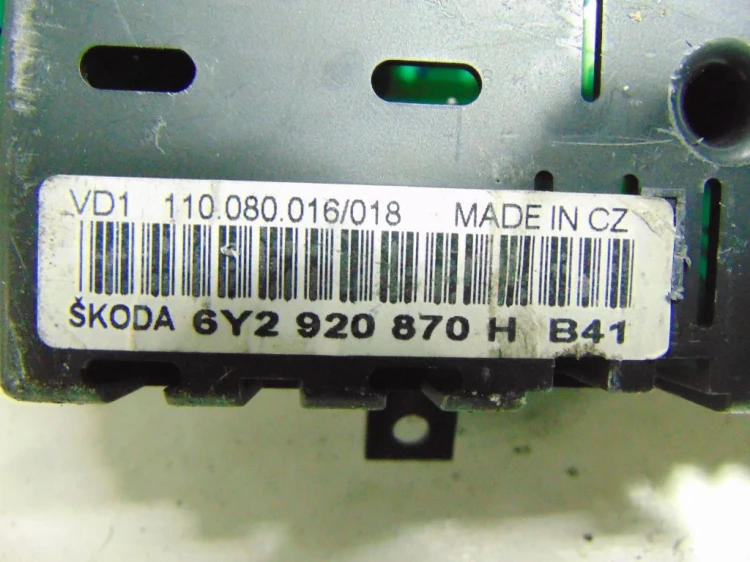LICZNIK SKODA FABIA 1.4 TDI 6Y2920870H