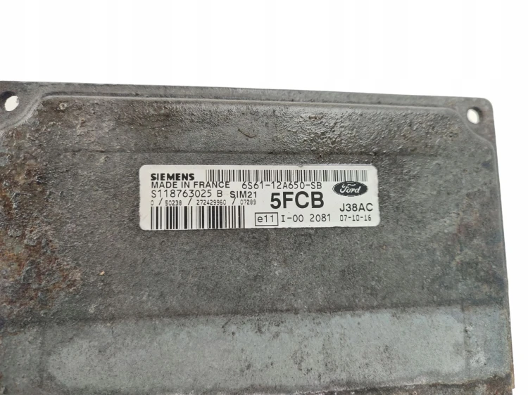 KOMPUTER STEROWNIK SILNIKA FORD FIESTA MK6 LIFT (2005-2008) 1.3 60KM 6S61-1