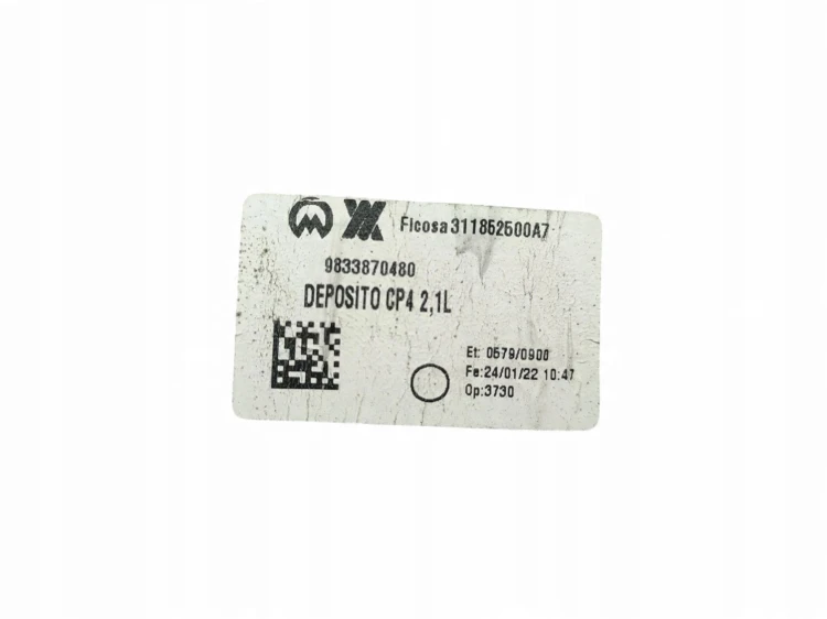 ZBIORNICZEK SPRYSKIWACZY CITROEN C4 III e-C4 (2020-) EV 136 136KM 983387048