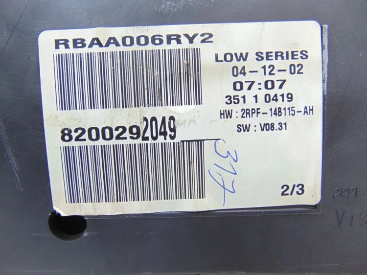 LICZNIK RENAULT MEGANE II (2002-2005) 1.9 DCI 8200292049