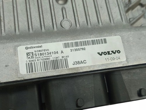 KOMPUTER STEROWNIK SILNIKA VOLVO S60 II (2010-2013) 1.6 D2 114KM 31355792