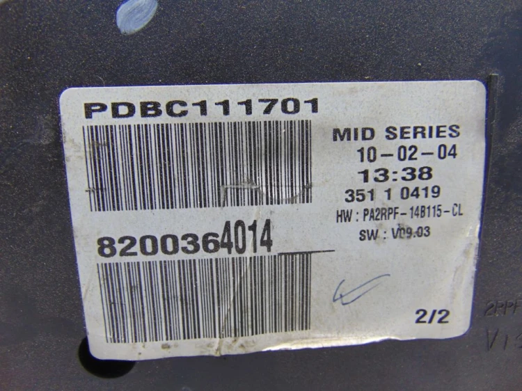 LICZNIK RENAULT MEGANE II (2002-2005) 1.6 16V 8200364014