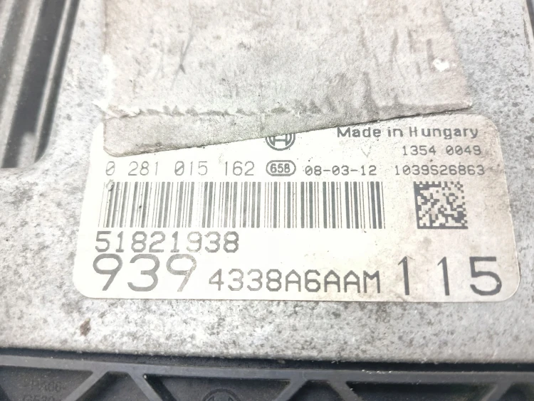 KOMPUTER STEROWNIK SILNIKA ALFA ROMEO 159 (2005-2011) 1.9 JTDm 8V 120KM 518
