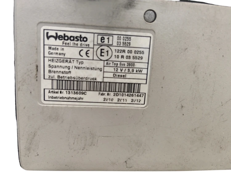 WEBASTO OGRZEWANIE POSTOJOWE FIAT DUCATO III (2006-2014) 2.3 JTD 120KM 1313