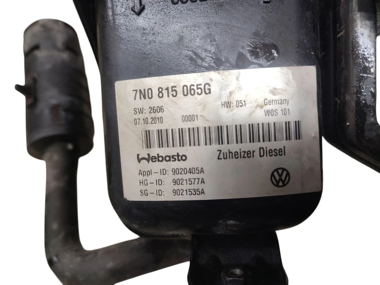WEBASTO OGRZEWANIE POSTOJOWE VOLKSWAGEN SHARAN II 7N (2010-2015) 2.0 TDI 14