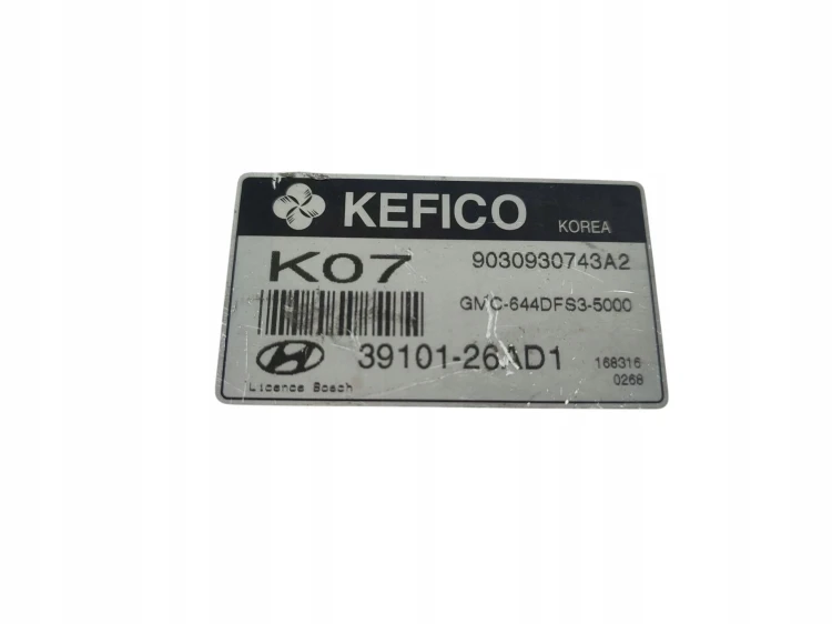 KOMPUTER STEROWNIK SILNIKA HYUNDAI ACCENT III (2005-2010) 39101-26AD1