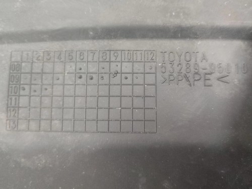 OSŁONA PASA PRZEDNIEGO TOYOTA AVENSIS T27 (2009-2011) 2.0 D4D 126KM 53289-9
