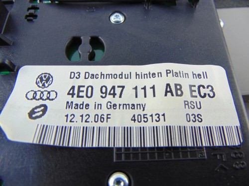 LAMPKA PODSUFITKI AUDI A8 D3(2002-2009) 4.2 TDI 4E0947111AB