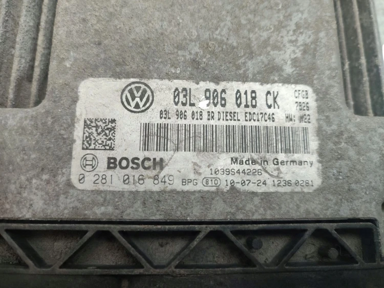 KOMPUTER STEROWNIK SILNIKA SKODA SUPERB II (2008-2013) 2.0 TDI 170KM 03L906