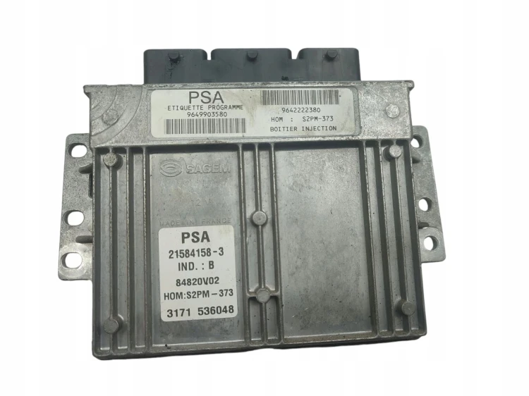 KOMPUTER STEROWNIK SILNIKA CITROEN C3 PLURIEL (2003-2010) 1.4 8V 73KM 96499