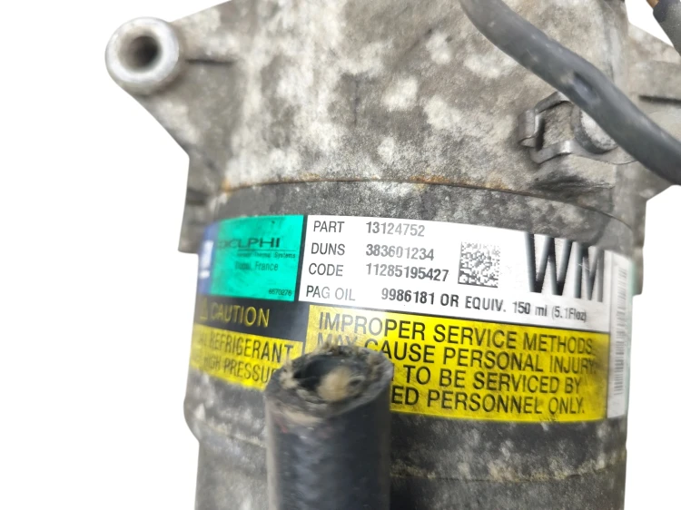 SPRĘŻARKA KLIMATYZACJI OPEL ASTRA H (2004-2006) 1.9 CDTI 120KM 13124752
