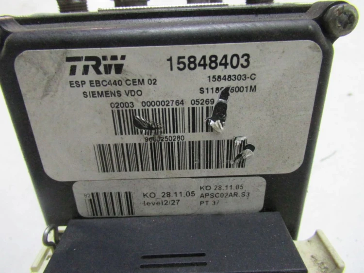 POMPA ABS PEUGEOT 407 (2004-2008) 15848403 9660250280