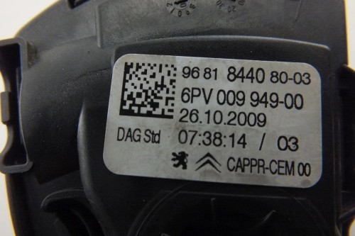 PEDAŁ GAZU POTENCJOMETR PEUGEOT 207 (2006-2009) 9681844080