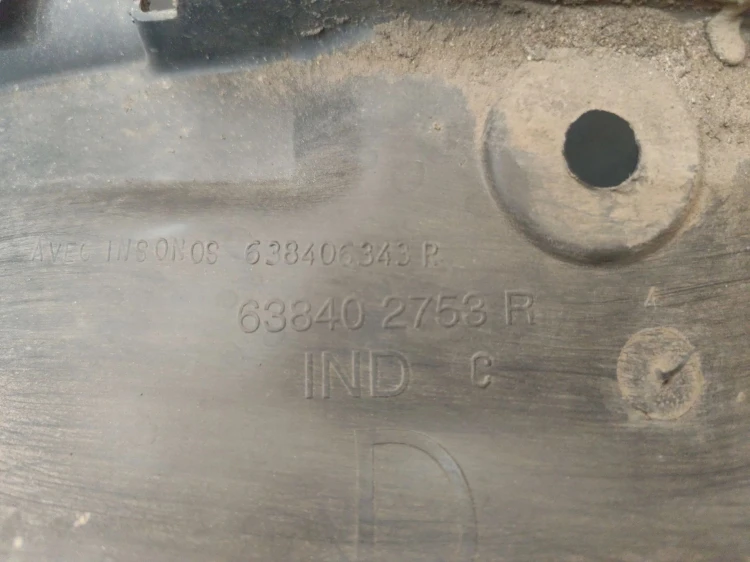 NADKOLE PRAWY PRZÓD DACIA LODGY LIFT (2017-2022) 1.5 Blue DCI 115KM 6384027