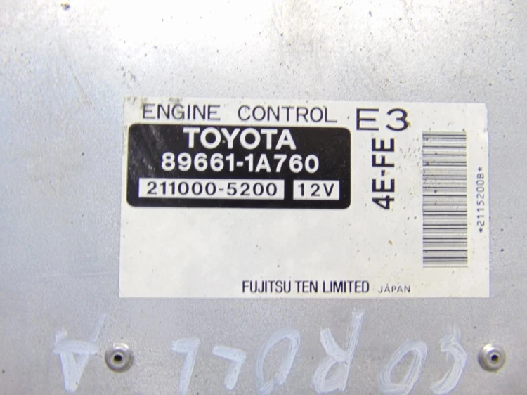 KOMPUTER STEROWNIK SILNIKA TOYOTA COROLLA E11 1.4 B 89661-1A760