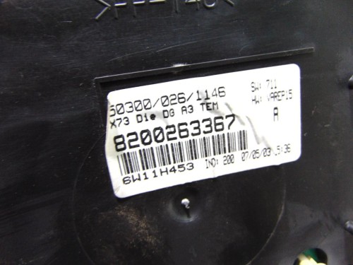LICZNIK RENAULT VEL SATIS (2002-2009) 8200263367A