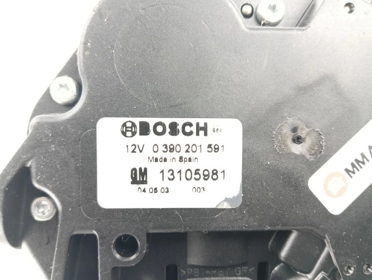SILNICZEK WYCIERACZKI TYŁ OPEL ASTRA H (2004-2006) 1.6 16V 105KM 13105981