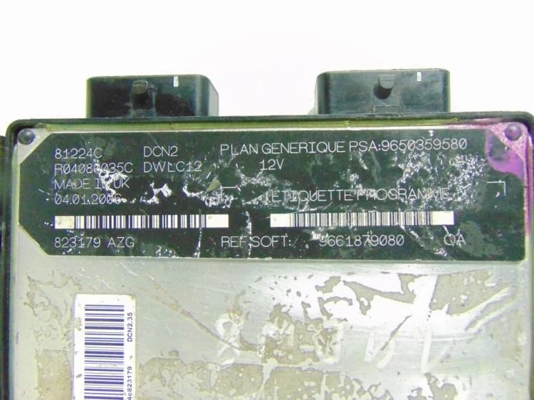 KOMPUTER STEROWNIK SILNIKA CITROEN BERLINGO II (2003-2010) 1.9 DW8 96618790