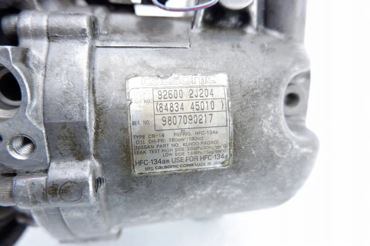 SPRĘŻARKA KLIMATYZACJI NISSAN PRIMERA P11 1.8 92600 2J204