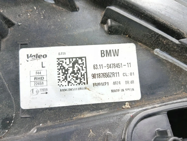 LAMPA LEWY PRZÓD BMW 2 F44 GRAN COUPE (2019-) 1.5 T 140KM 9478451
