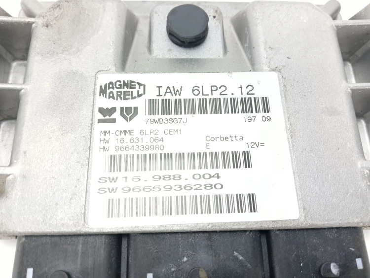 KOMPUTER STEROWNIK SILNIKA CITROEN C4 I LIFT (2008-2010) 1.4 16V 88KM 96643