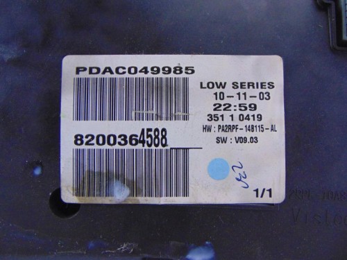 LICZNIK RENAULT MEGANE II LIFT (2005-2008) 1.6 16V 8200364588