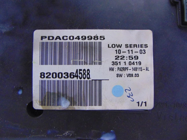 LICZNIK RENAULT MEGANE II LIFT (2005-2008) 1.6 16V 8200364588