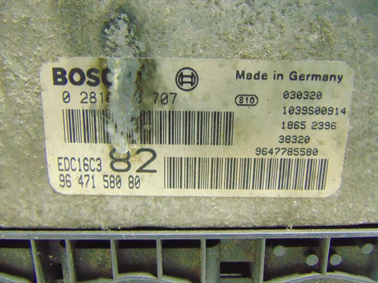 KOMPUTER STEROWNIK SILNIKA PEUGEOT 206 (1998-2002) 1.4 HDI 9647158080