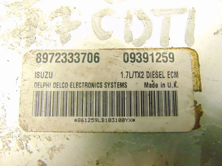 KOMPUTER STEROWNIK SILNIKA OPEL CORSA C 09391259