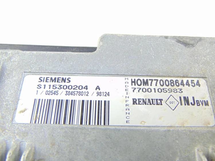 KOMPUTER STEROWNIK SILNIKA RENAULT MEGANE I (1996-1999) 1.6 BENZ 7700105983