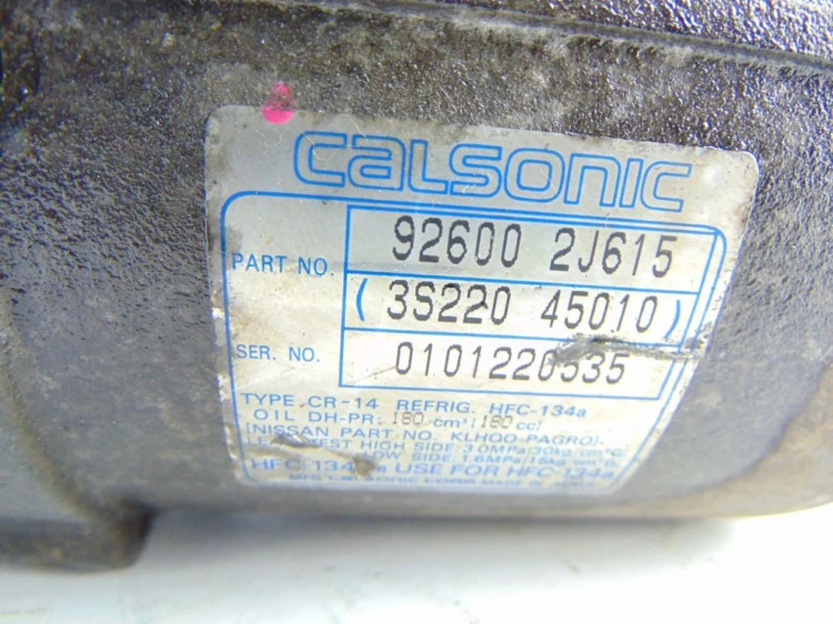 SPRĘŻARKA KLIMATYZACJI NISSAN PRIMERA P11 2.0 D 92600 2J615