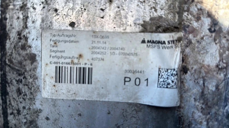 ZBIORNIK PALIWA PRAWY MAN MAN TGX I 18.440 (2012-2016) 12.4 440KM