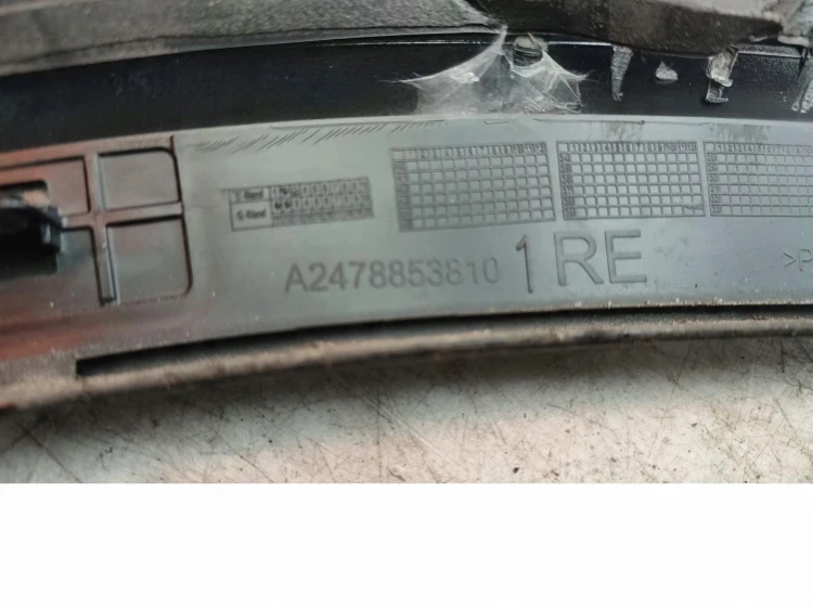 LISTWA BŁOTNIKA PRAWY TYŁ MERCEDES EQA H243 LIFT (2024-) 250+ 190KM A247885