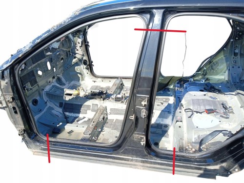 PRÓG LEWY SŁUPEK B ŚRODKOWY NISSAN QASHQAI J12 LAK: Z11 G