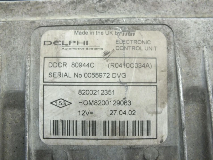 KOMPUTER STEROWNIK SILNIKA RENAULT CLIO II LIFT (2003-2005) 1.5 DCI 8200212