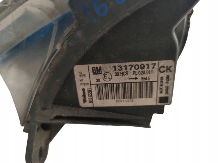 LAMPA LEWY PRZÓD OPEL VECTRA C LIFT (2005-2008) 1.9 CDTI 120KM 13170917