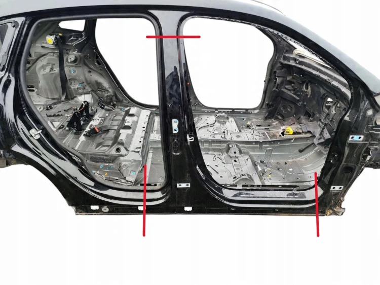 PRÓG PRAWY SŁUPEK ŚRODKOWY MERCEDES EQA H243 LIFT (2024-) 250+ 190KM