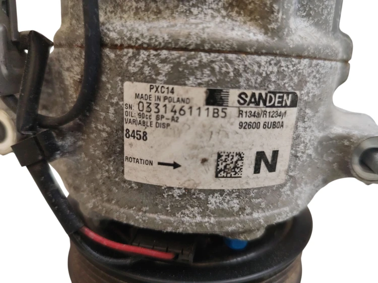 SPRĘŻARKA KLIMATYZACJI NISSAN QASHQAI J12 (2021-2024) 1.3 DIG-T 140KM 92600