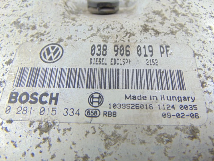 KOMPUTER STEROWNIK SILNIKA AUDI A4 B6 (2000-2006) 1.9 TDI 038906019PF
