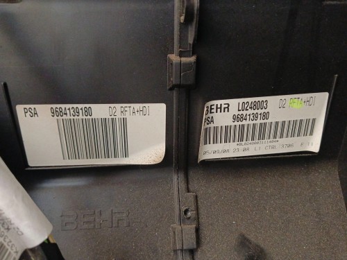NAGRZEWNICA PEUGEOT 407 LIFT (2008-2010) 2.0 HDI 136KM 9684139180