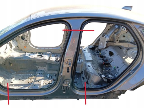 PRÓG LEWY SŁUPEK B ŚRODKOWY JAGUAR XF II X260 SEDAN LAK: LKH