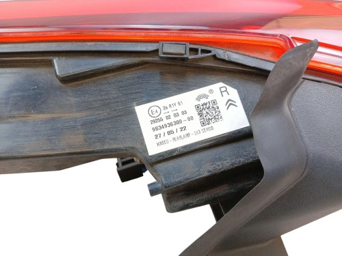 LAMPA PRAWY TYŁ CITROEN C5 X (2021-) 1.2 THP 131KM 9834936380
