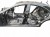 PRÓG LEWY SŁUPEK ŚRODKOWY MERCEDES CLS C218 (2012-2014) 2.2 CDI 204KM